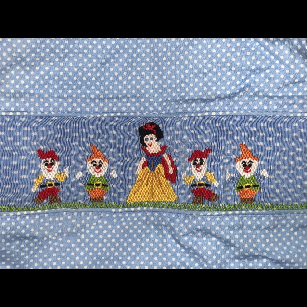 Sleeping beauty smocked outfit